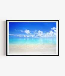 Turquoise Ocean Print - Beach Photography Wall Art Relaxed Seaside Decor
