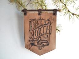 "Leather Wall Hanging Yorkshire " - thumbnail 1