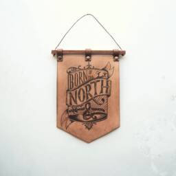 "Leather Wall Hanging Yorkshire " - thumbnail 2