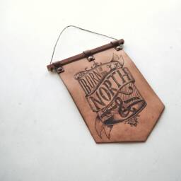 "Leather Wall Hanging Yorkshire " - thumbnail 4