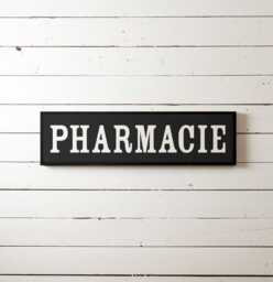 Pharmacy Wall Sign, Fixer Upper Decor, Modern Farm Pharmacie, Antique Vintage Farmhouse Sign - thumbnail 1