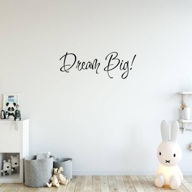 Vwaq Dream Big Wall Decal Inspirational Quotes Sayings Art Vwaq-194 - image 1
