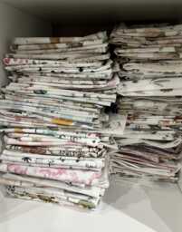 Fabric Scraps For Bunting, Offcuts, 100% Cotton, Mixed Fabrics, Cotton Remnants, Fabric, Quilting, Bunting Fabric - thumbnail 1