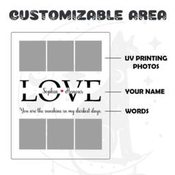 Personalized Photo Night Light, Photo Plaque Customized Light For Lover, Valentine's Day Gift, Birthday Bedroom Decoration - thumbnail 3