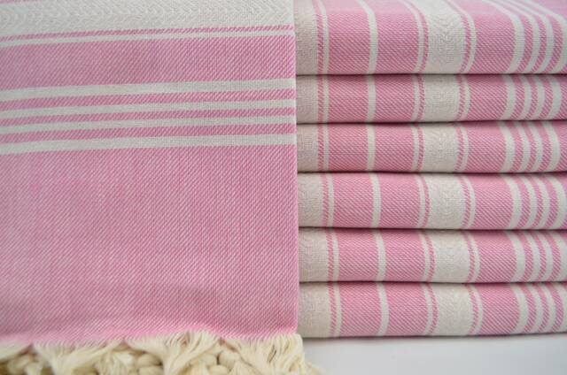 "Pink Towel, Peshtemal, Soft Towel, Bath Towel, Towels, Turkish Towel, 40""x70" - image 1
