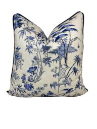 Scalamandre Nanjing China Blue Cushion Cover Pillow Double Sided - thumbnail 1
