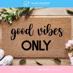 Good Vibes Only Door Mat - Funny Doormat Gift Gifts For Him Her Home Decor Porch Personalized - thumbnail 1