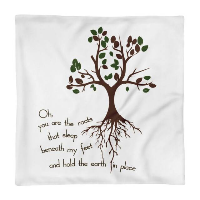 Pillow Case Only Bright Eyes Conor Oberst Oh You Are The Roots That Sleep Beneath My Feet & Hold Earth in Place