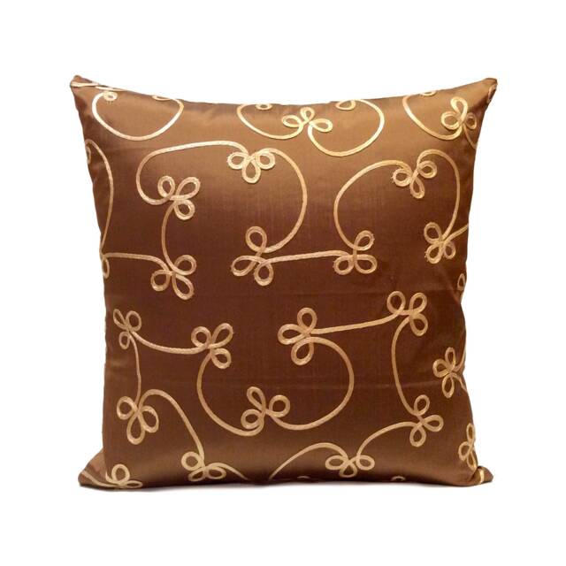 Milk Chocolate Pillow, Throw Pillow Cover, Decorative Cushion Pillowcase, Accent Toss Taffeta Pillow - image 1