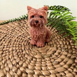 Yorkshire Terrier Dad Gift, Christmas Teacup Yorkie Novelty Gift For Mum Decorative Memorial Dog Candle Gift - thumbnail 3