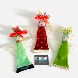 Fused Glass Christmas Angel Decoration - Fused Glass Decoration, Tree Cornish
