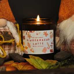 Handmade Soy Wax Candles Gingerbread & Pumpkin Spice Scents - thumbnail 2