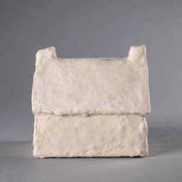 Little Japandi House - Original Sculpture Beige Wabi Sabi Decor Minimalist Art Handmade By Scandinavian Designer Laurie Poast - thumbnail 4