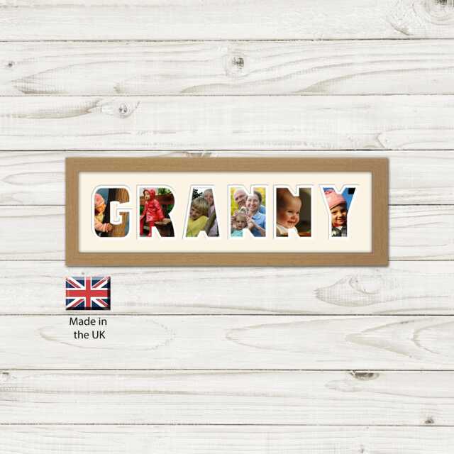 Granny Photo Frame Word Name Special Gift Mother's Day 60-Cc By Photos in A Word - image 1