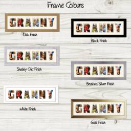 Granny Photo Frame Word Name Special Gift Mother's Day 60-Cc By Photos in A Word - thumbnail 3
