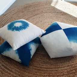 Otedama Pillow, Indigo Dyed - Large - thumbnail 2