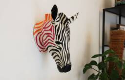 Paper M??ch?? Zebra Head, Amanda - thumbnail 1