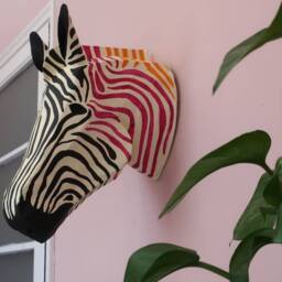 Paper M??ch?? Zebra Head, Amanda - thumbnail 3