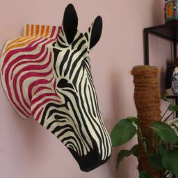 Paper M??ch?? Zebra Head, Amanda - thumbnail 2