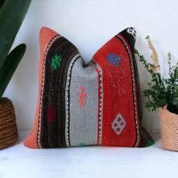 Kilim Pillow Cover 20x20 Inches/50x50 cm - thumbnail 2