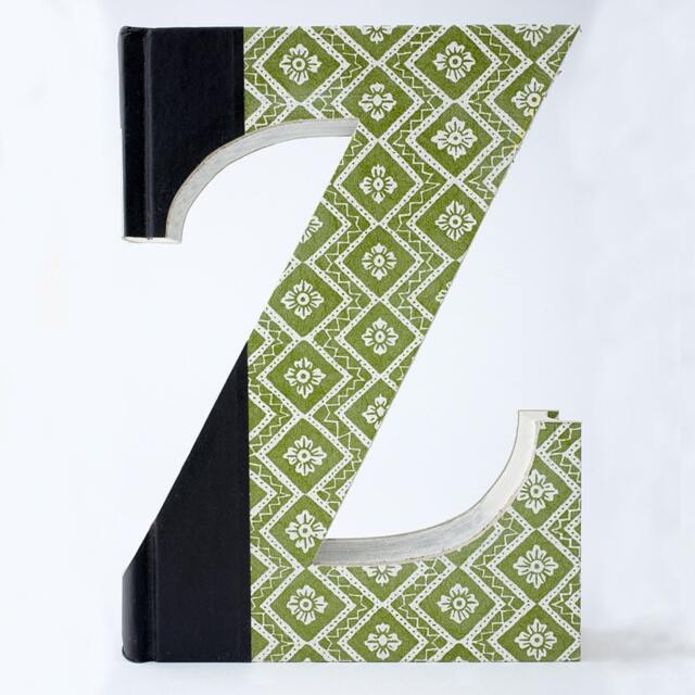 Book Letter - Z Book Art, Cut Letters, Unique Engagement Gift, Out, Home Decor, Baby Gift For Bride, Wall - image 1