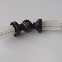 Bay Window Vintage Black Curtain Pole Connector 16mm - Pack Of 1 - thumbnail 2