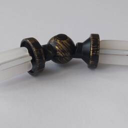 Bay Window Vintage Black Curtain Pole Connector 16mm - Pack Of 1 - thumbnail 3