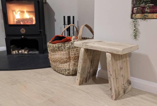 Wooden Milking Stool - image 1