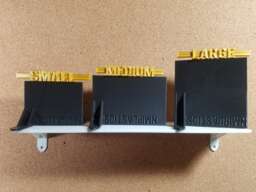 Cubicle Wall Shelf 3 Pack Of Small, Med, Large - Tacplat Accessories - thumbnail 1