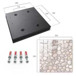Stone Structure Wall Mounted Key Cabinet, Beige Box For Wall, Minimalist Textures, Lovers Of Natural Patterns - thumbnail 4