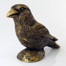 Imitation Bronze Hawfinch Bird Statue Hand Cast Resin Figurine - thumbnail 3