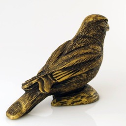 Imitation Bronze Hawfinch Bird Statue Hand Cast Resin Figurine - thumbnail 4