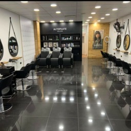 Black Round Mirror For Wall Fashion Mirror Beauty Salon, Circle Bathroom On Leather Strap Wood Framed Hallway - thumbnail 2
