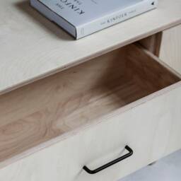 Mid-Century Modern Tv Stand Mid Century Wood Media Console, Record Player, Customizable - thumbnail 2