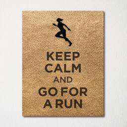 Keep Calm & Go For A Run - Fine Art Print Choice Of Color Purchase 3 Receive 1 Free - thumbnail 3