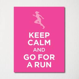 Keep Calm & Go For A Run - Fine Art Print Choice Of Color Purchase 3 Receive 1 Free - thumbnail 1