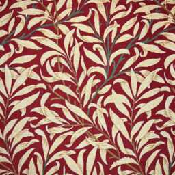Custom Made To Measure Roman Blind Shade William Morris Willow Bough Crimson Hand Crafted - thumbnail 2