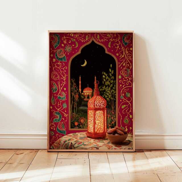 Islamic Poster, Muslim Wall Art, Architecture Print, Middle Eastern Decor, Mosque Art Prints, Culture Gift - image 1
