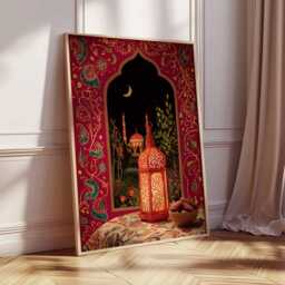 Islamic Poster, Muslim Wall Art, Architecture Print, Middle Eastern Decor, Mosque Art Prints, Culture Gift - thumbnail 2