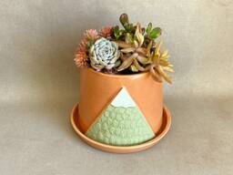 Handmade To Order Ceramic Mountain Planter - thumbnail 1