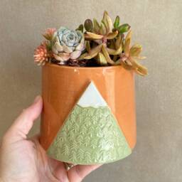 Handmade To Order Ceramic Mountain Planter - thumbnail 3