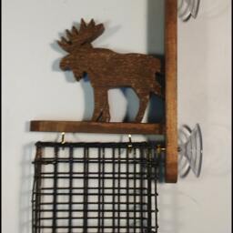 Moose Window Bird Feeder, Attaches To Window, Moose, Suet Feeder, Window Feeder, Bird, Birds, Bird Watcher, Suet, Bird Food Holder, Bird Seed Holder - thumbnail 2