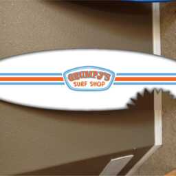 Custom Surfboard Wall Hanging Hawaiian Beach Decor - 48 - thumbnail 2