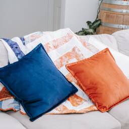 Navy Blue Velvet Cushion Cover, Luxury Home Style Decor - thumbnail 2