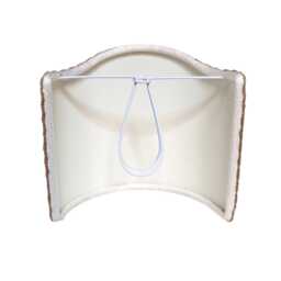 Pair Of Clip-On Shield Shades Tebaldo Amethyst Rubelli Silk Brocatelle Fabric Mini Lampshade - Made in Italy - thumbnail 3