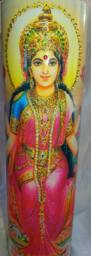 Lakshmi Abundance Meditation Mantra Candle Embellished With Swarovski Crystals - thumbnail 3