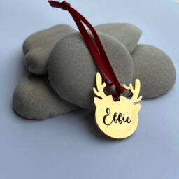 Personalised Christmas Decoration, 2022, 2022 Bauble, Family Ornament, First Christmas, Baby's Bauble - thumbnail 2