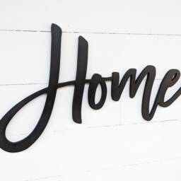 Rustic Wood Home Sign Farmhouse Wall Decor, Doorway Accent, Housewarming Gift - thumbnail 3