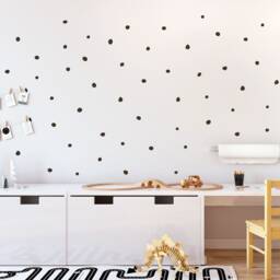 Hand Drawn Polka Dots Decals, Irregular Dot Wall Stickers, Dalmatian Spots Decal, Imperfect Sticker Nursery, Kids Room Decal - thumbnail 3