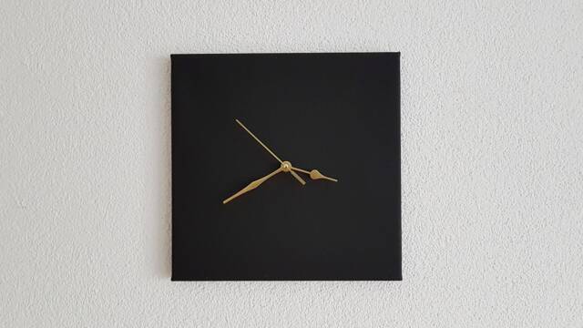 "Wall Clock ""Black - Gold" - image 1